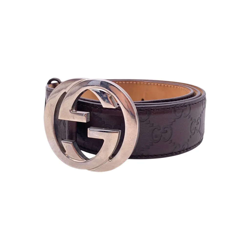 Gucci Belt Brown Leather Good - Box View