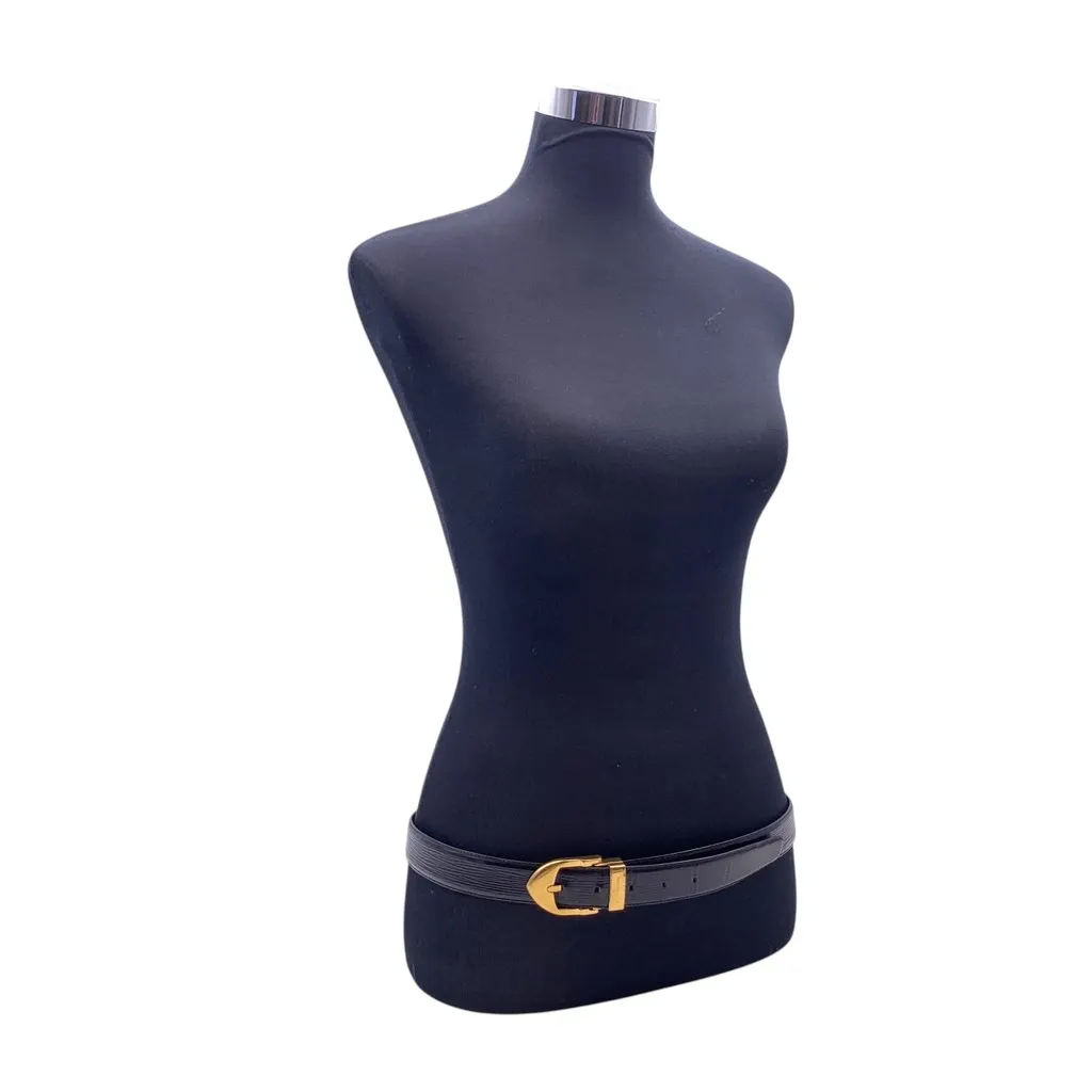 Louis Vuitton Belt Black Leather Good - Inside View