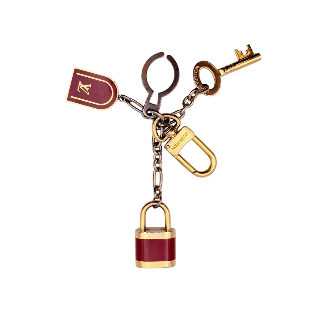 Louis Vuitton Accessory Burgundy Good - Model View