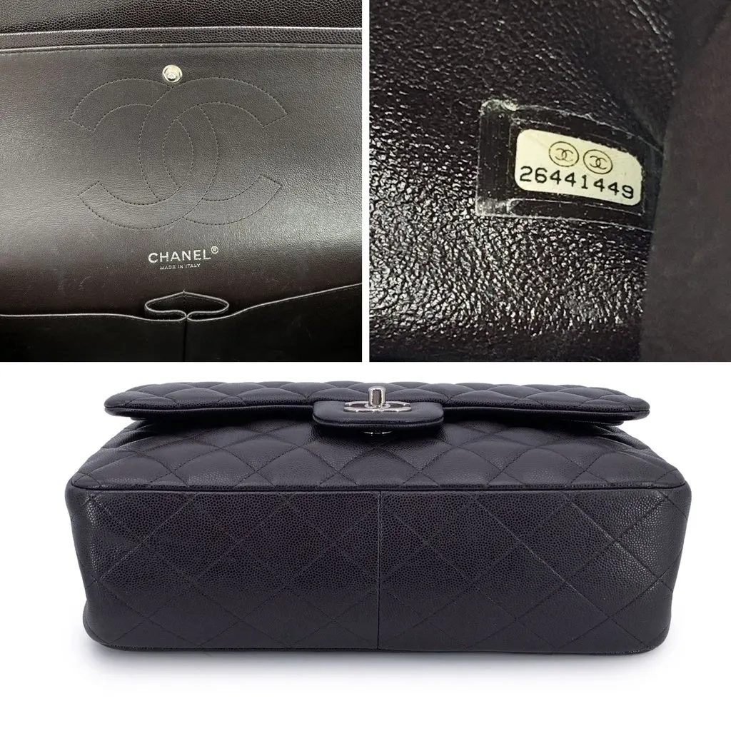 Chanel Shoulder Bag Timeless/Classique Brown Leather Good - Inside View