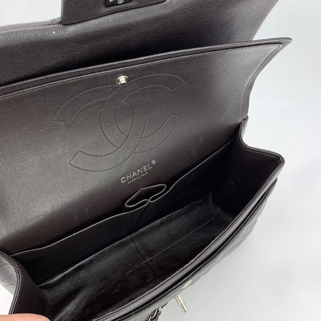Chanel Shoulder Bag Timeless/Classique Brown Leather Good - Box View