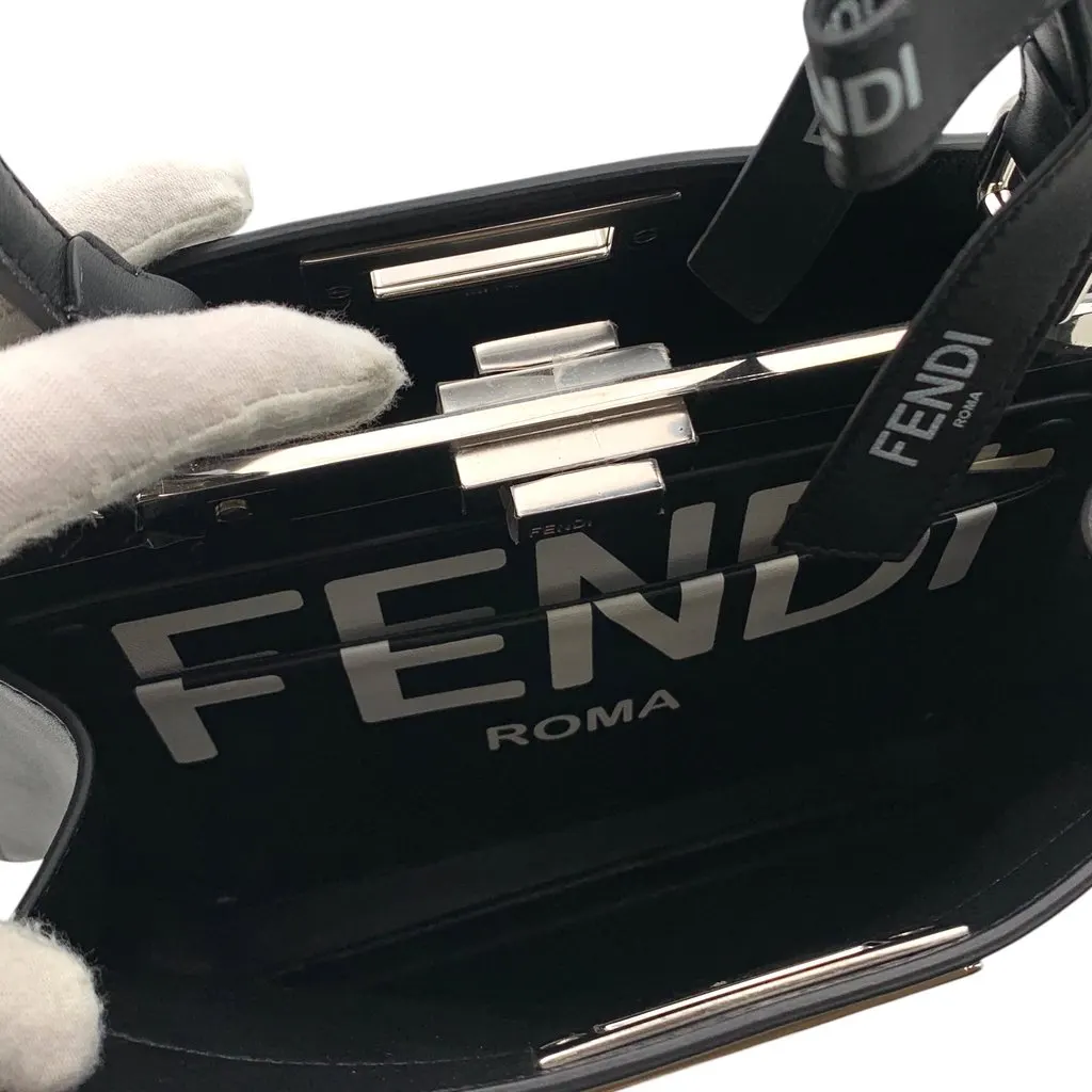 Fendi Tote Bag Peekaboo IseeU Black Leather Good - Box View