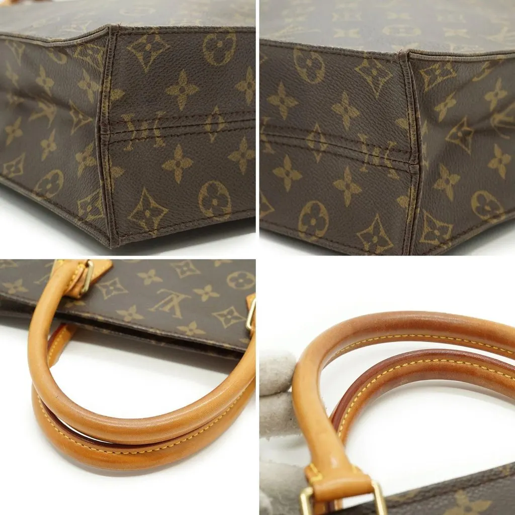Louis Vuitton Tote Bag Vintage Plat Brown Canvas Good - Inside View