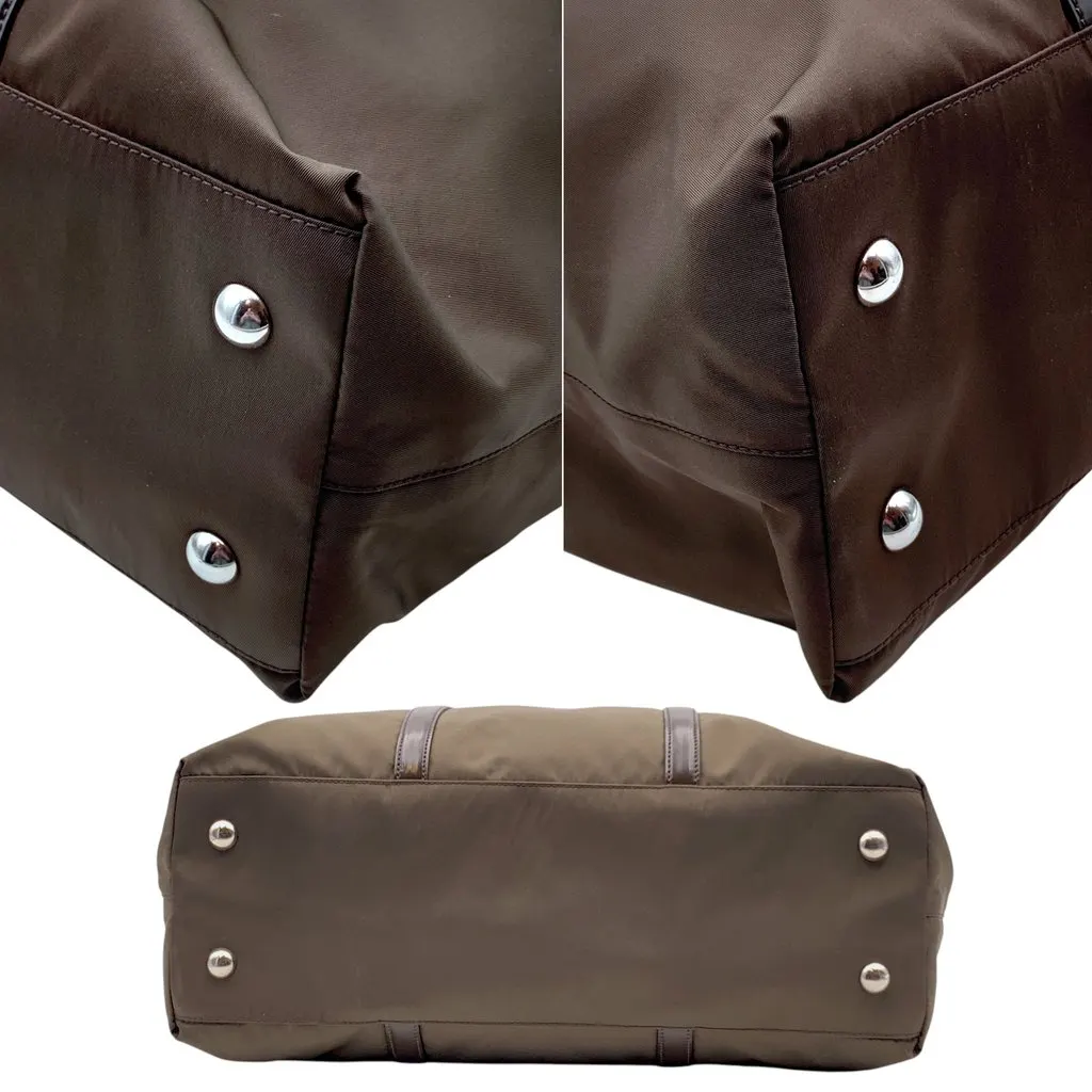 Prada Tote Bag Vintage Not Applicable Brown Good - Model View
