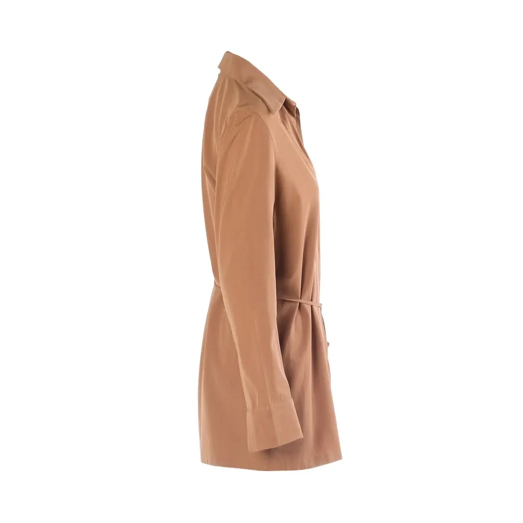 Gucci by Tom Ford Camel Two-Piece Pant & Wrap Blouse Ensemble - '90s Camel Good - Box View
