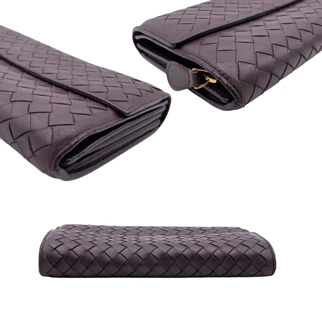 Bottega Veneta Wallet Brown Leather Good - Inside View