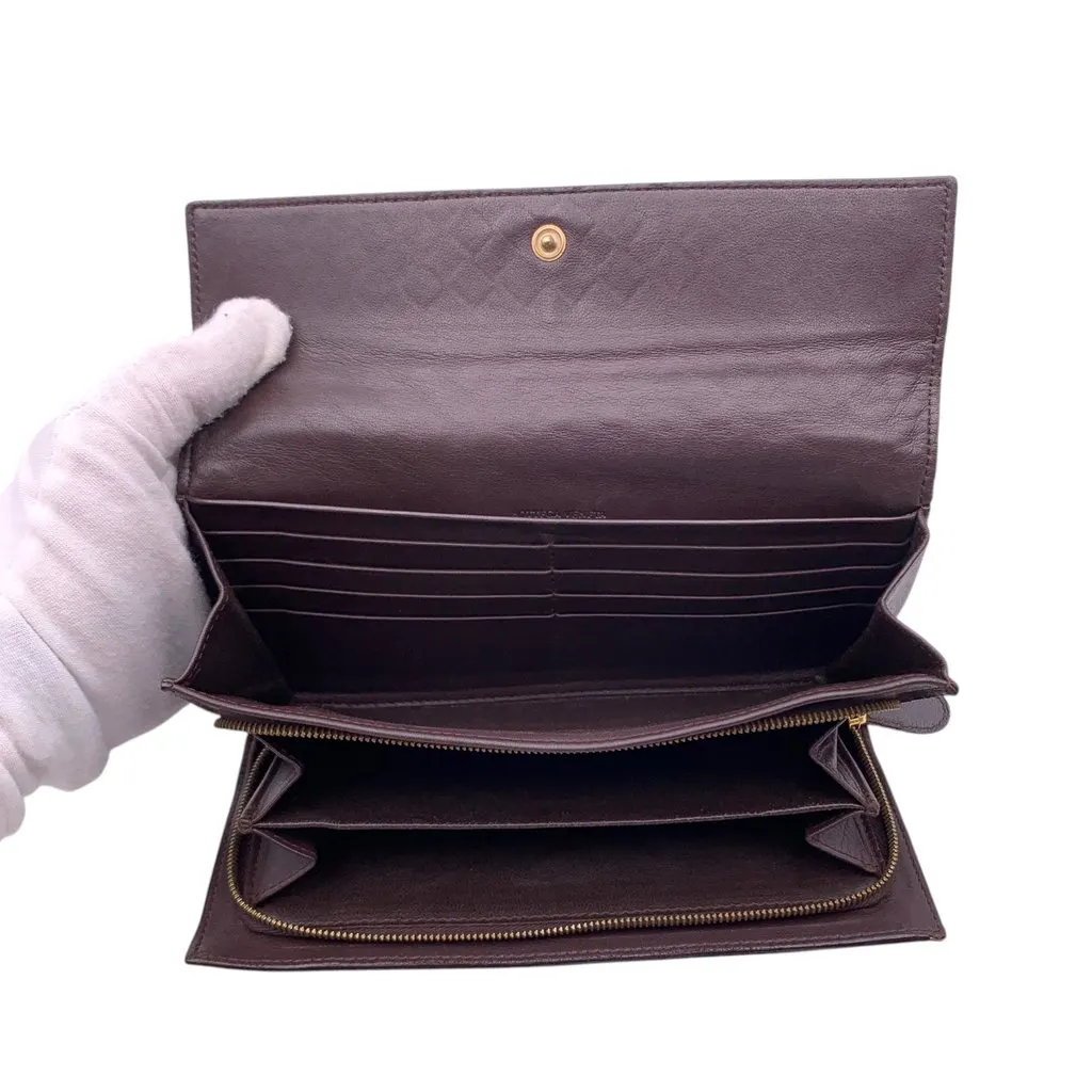 Bottega Veneta Wallet Brown Leather Good - Box View
