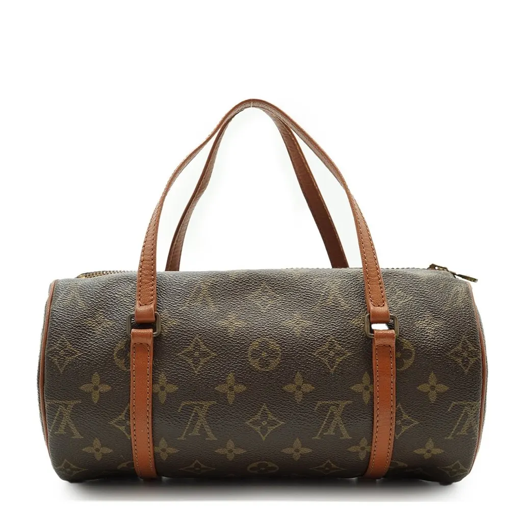 Louis Vuitton Handbag Vintage Papillon Brown Canvas Good - Back View