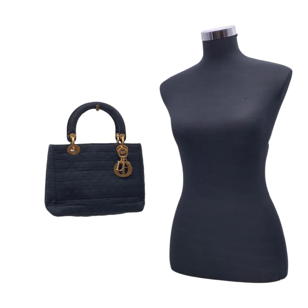 Dior Handbag Vintage Not Applicable Black Canvas Good - Back View