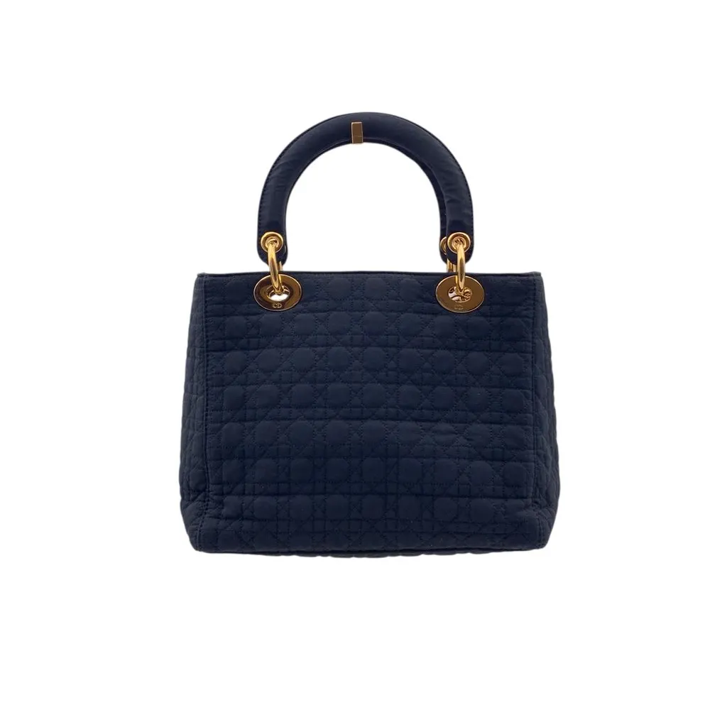 Dior Handbag Vintage Not Applicable Black Canvas Good - Inside View
