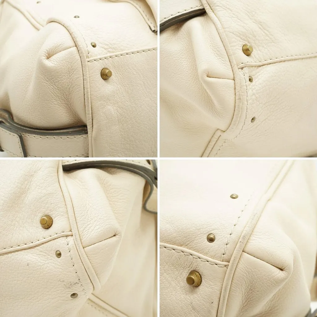 Chloe Handbag Paddington White Leather Good - Box View