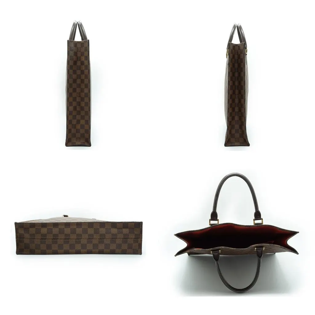 Louis Vuitton Tote Bag Plat Brown Canvas Good - Inside View