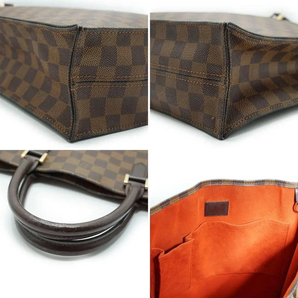 Louis Vuitton Tote Bag Plat Brown Canvas Good - Model View