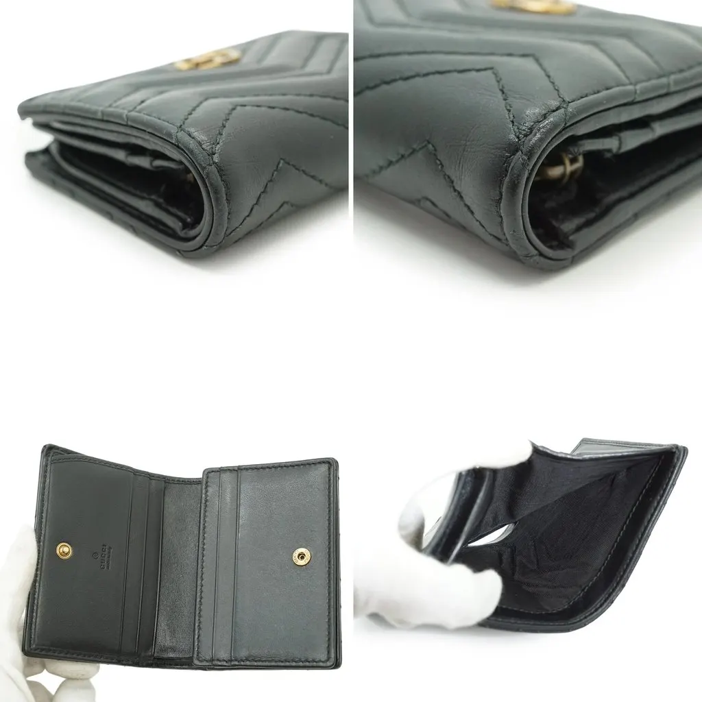 Gucci Wallet Black Leather Good - Inside View