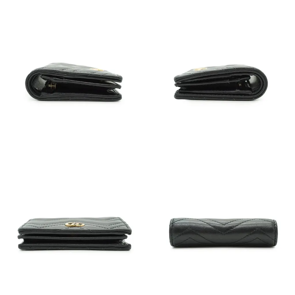 Gucci Wallet Black Leather Good - Model View