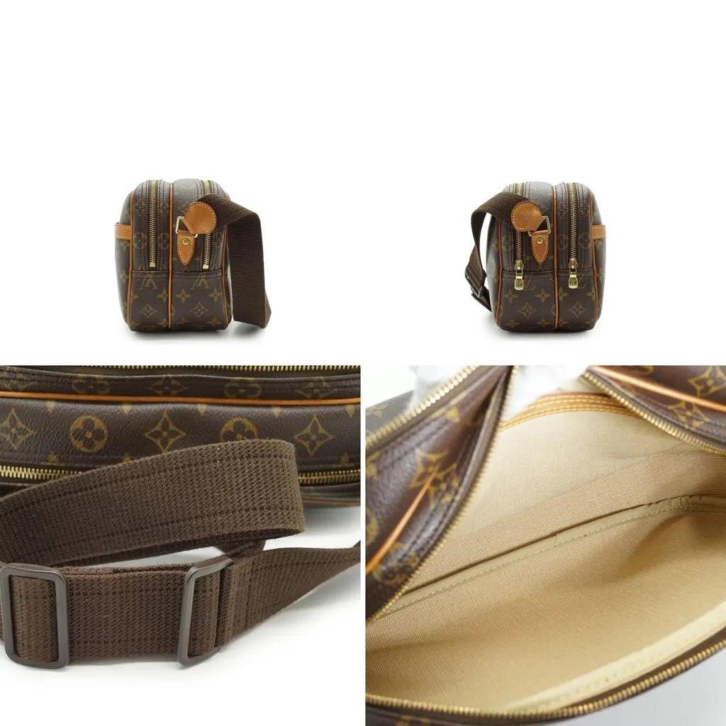 Louis Vuitton Crossbody Bag Vintage Reporter Brown Canvas Good - Box View