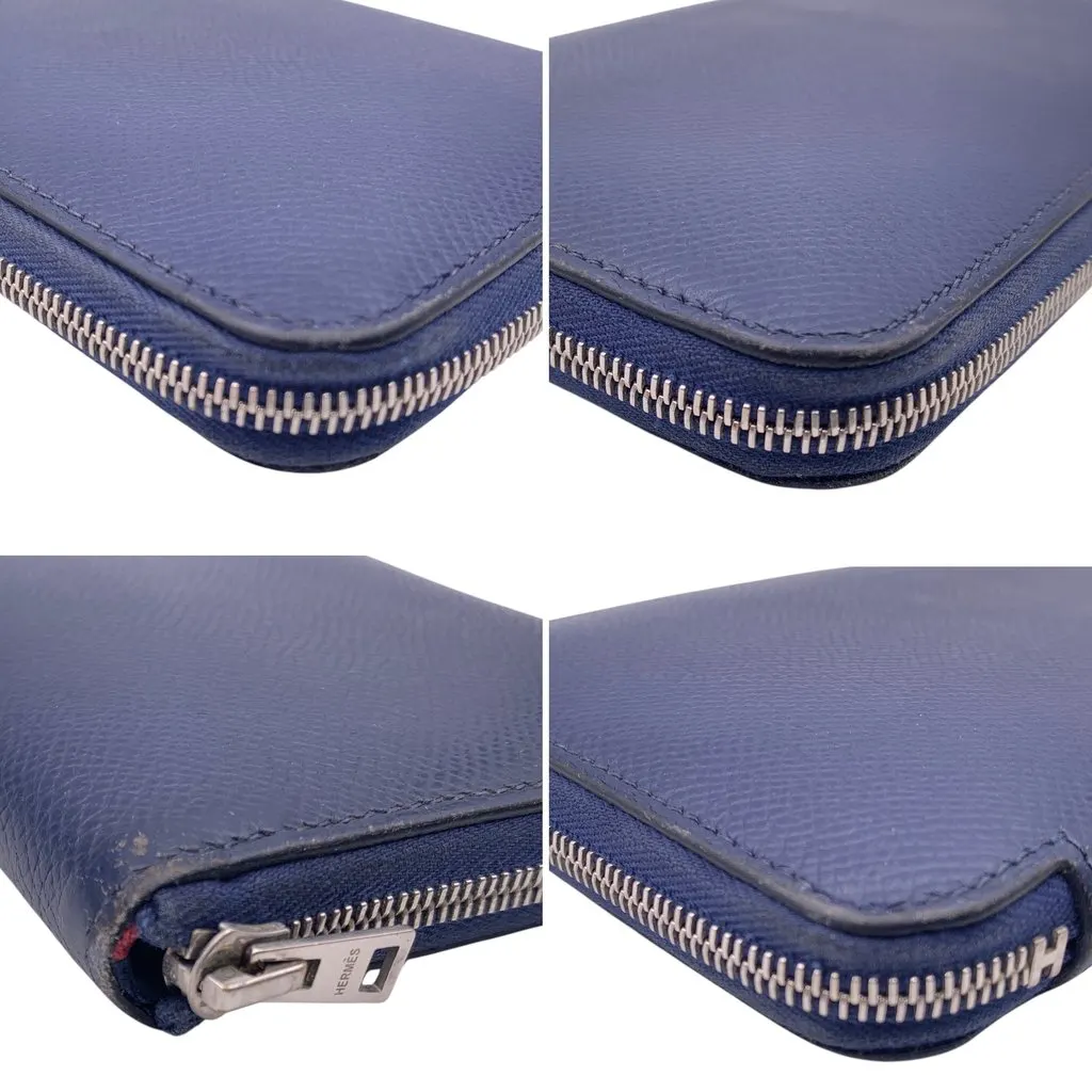 Hermes Wallet Red Silk Good - Inside View