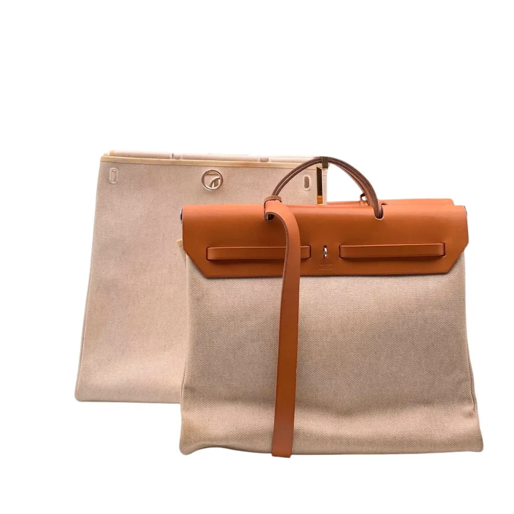Louis Vuitton Handbag Vintage Herbag Beige Canvas Good - Inside View