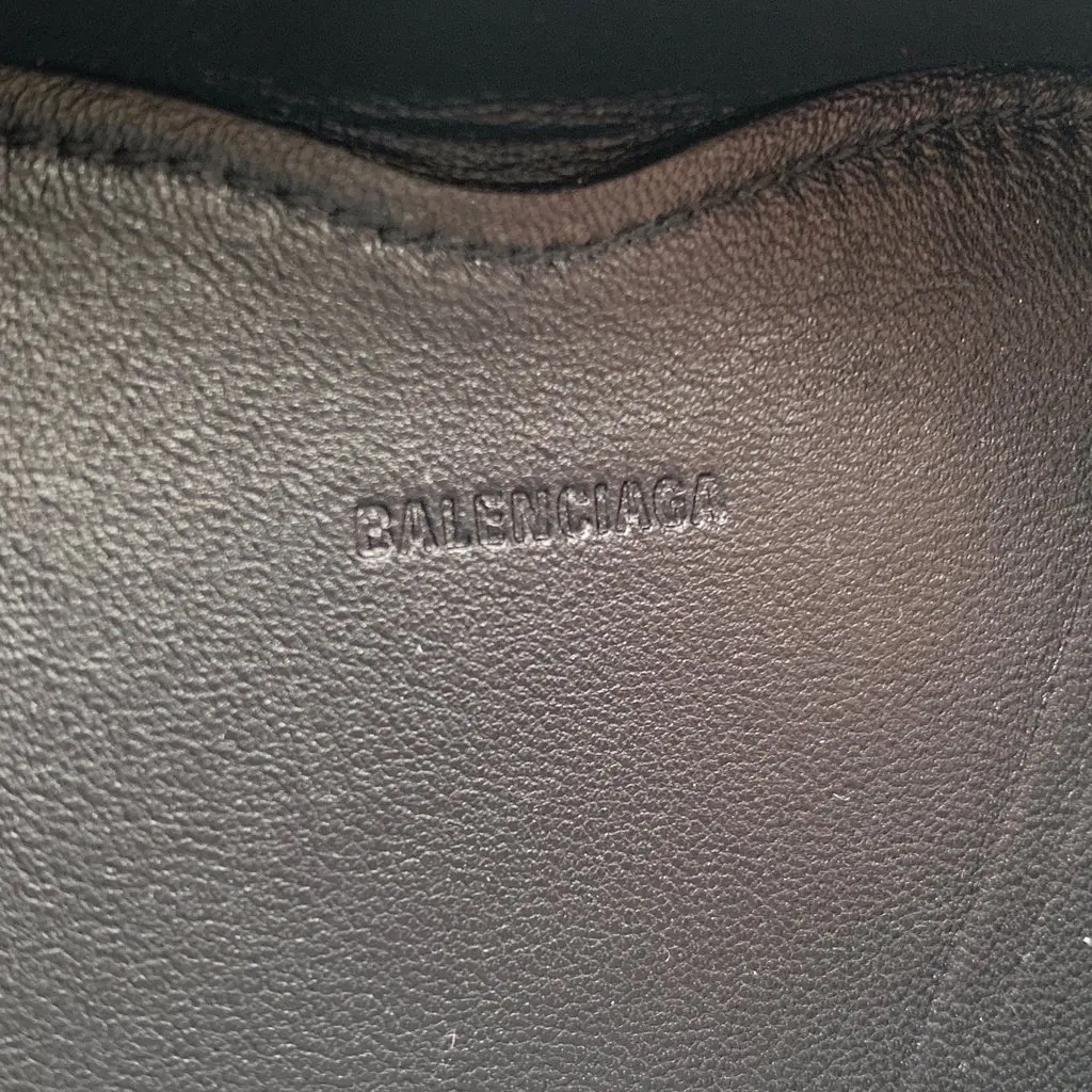 Balenciaga Clutch Bag Le Cagole Black Leather Good - Box View