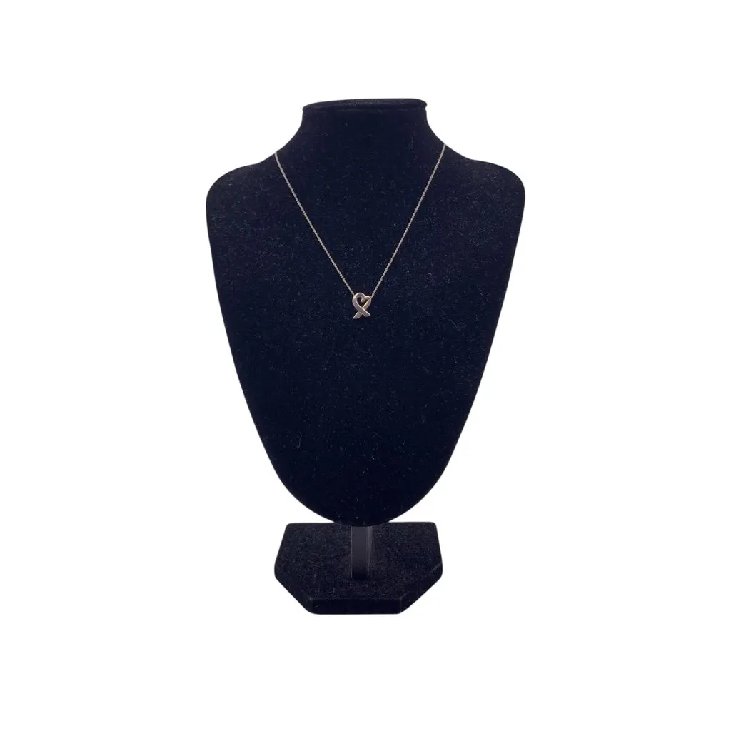 Tiffany & Co Necklace Silver Lace Good - Back View