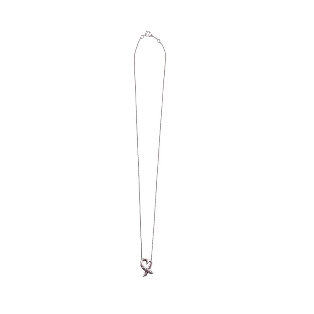 Tiffany & Co Necklace Silver Lace Good - Inside View