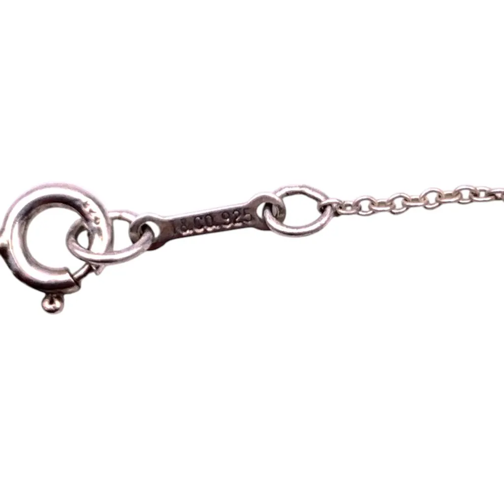 Tiffany & Co Necklace Silver Lace Good - Box View