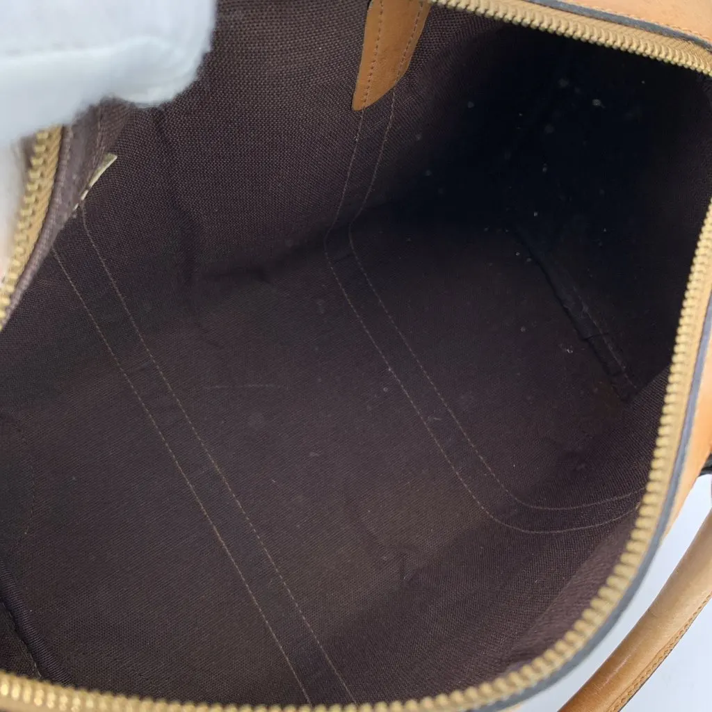 Gucci Handbag Vintage Boston Brown Canvas Good - Box View