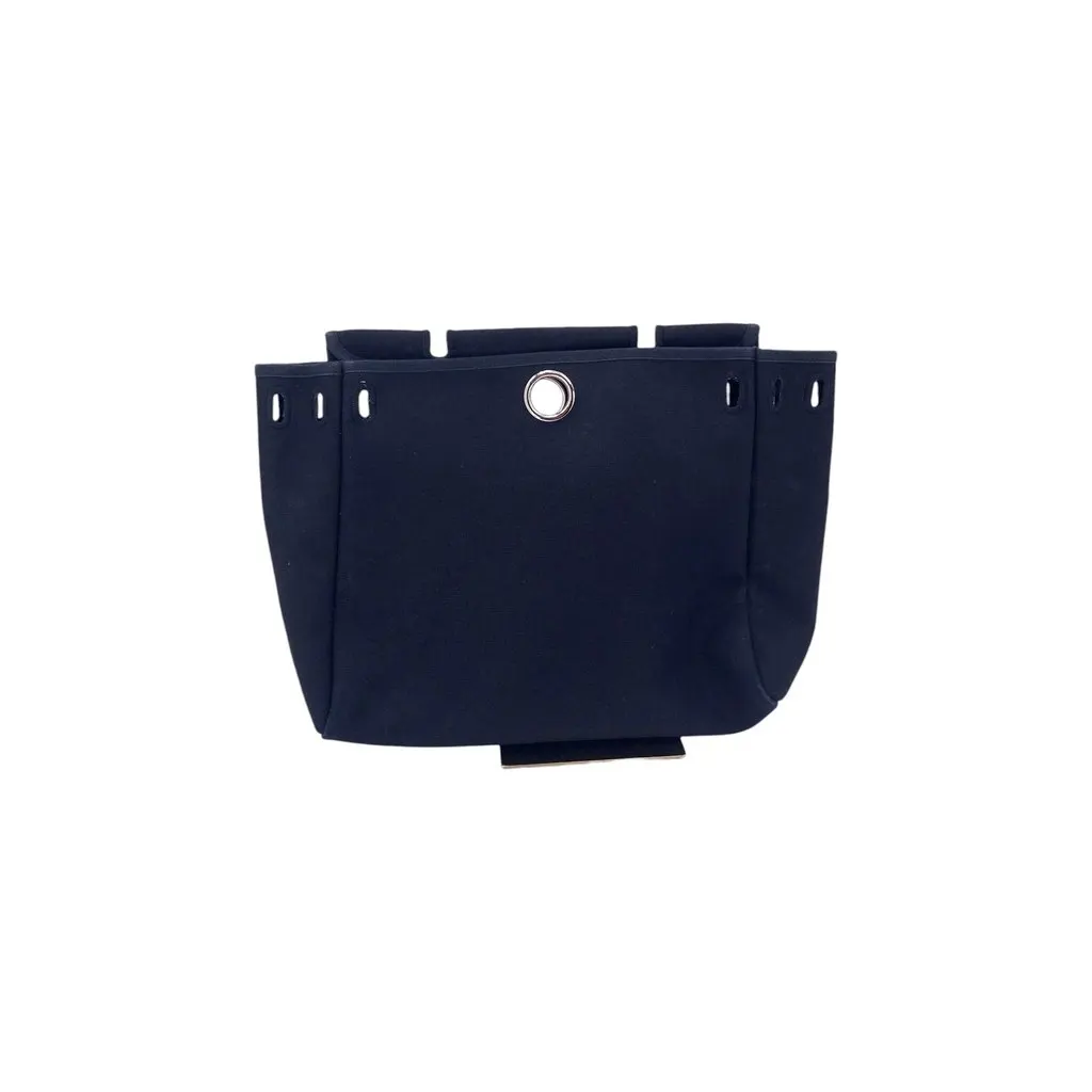 Hermes Handbag Vintage Herbag Black Canvas Good - Model View