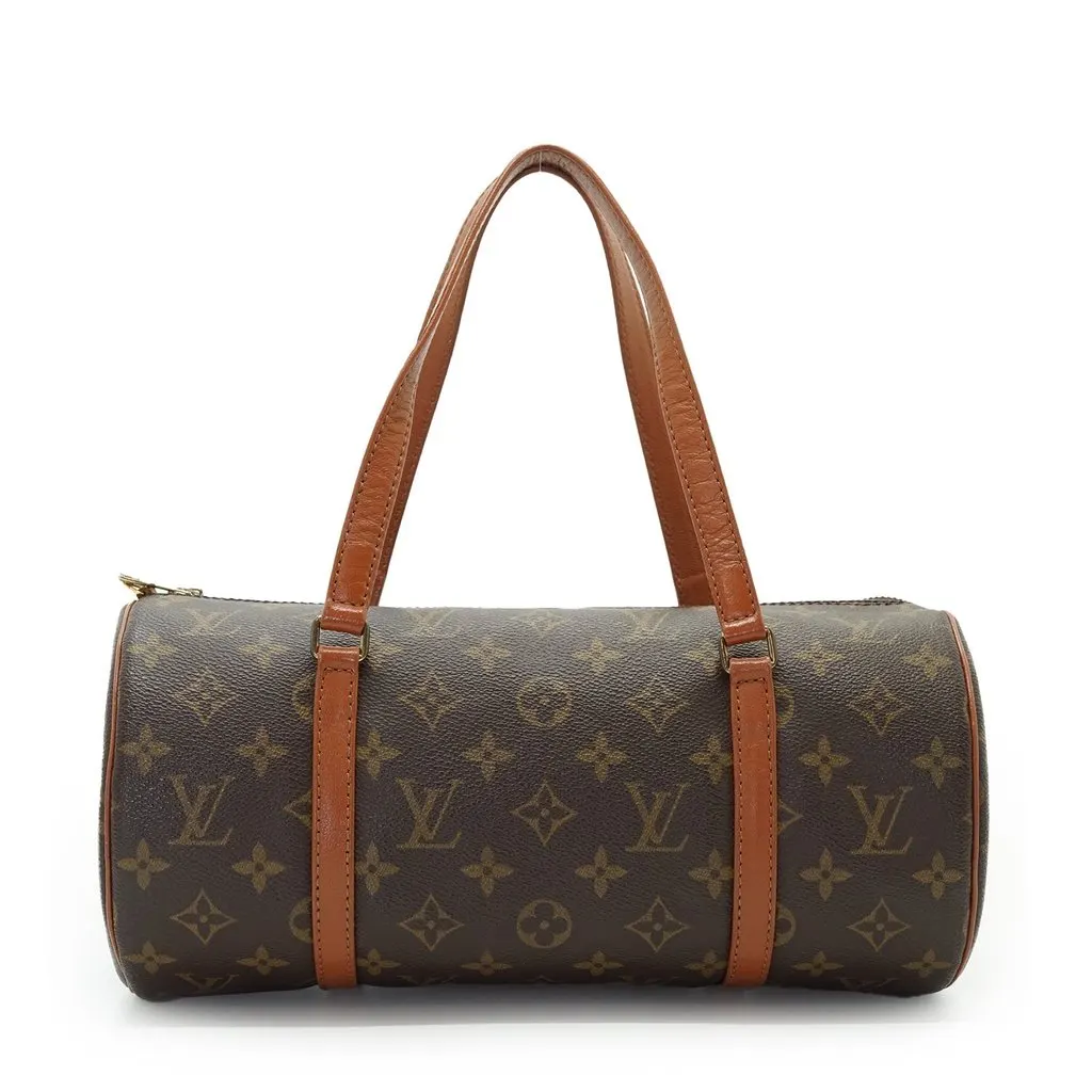 Louis Vuitton Handbag Vintage Papillon Brown Canvas Good - Back View