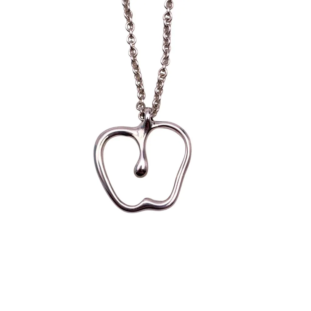 Tiffany & Co Necklace Silver Lace Good - Front View
