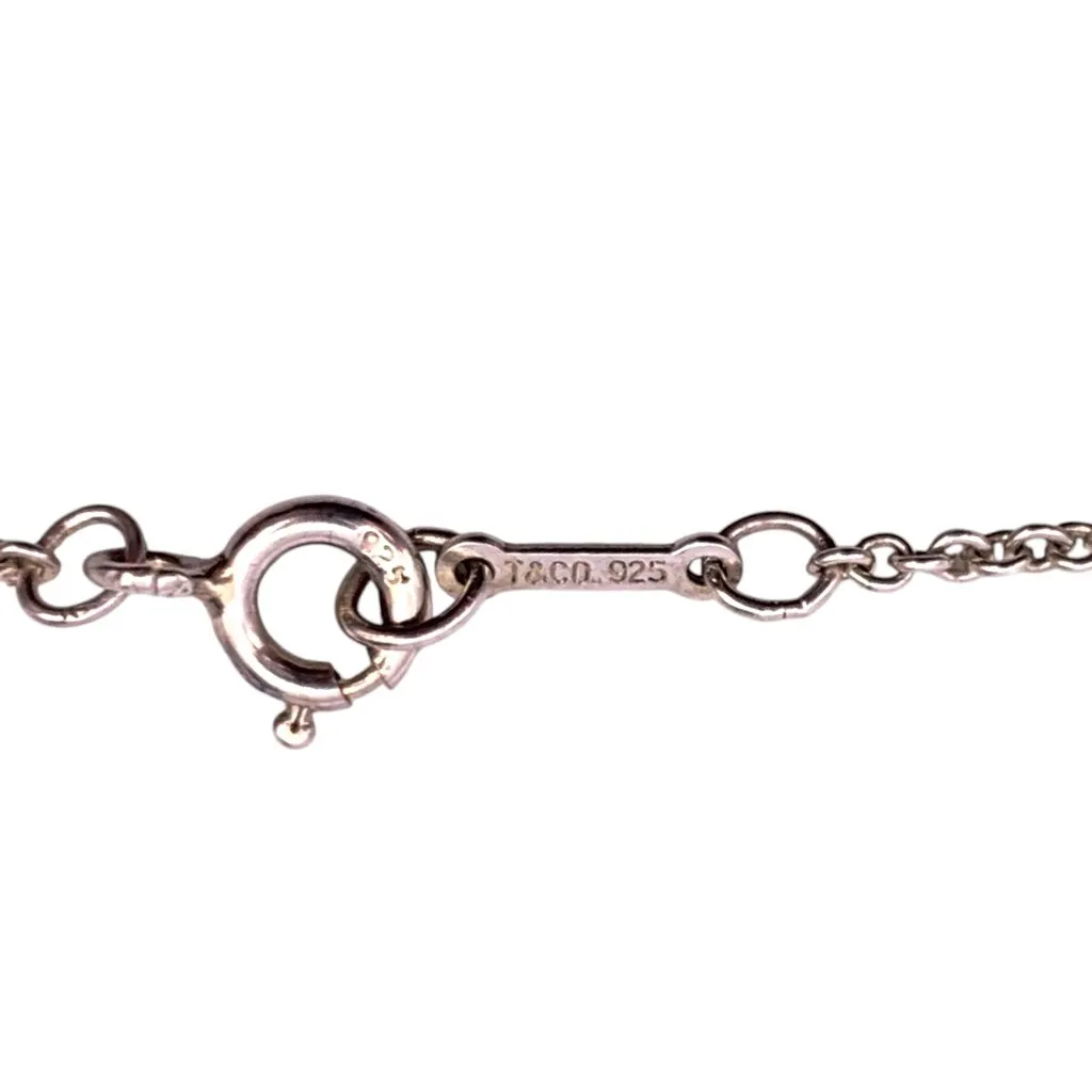Tiffany & Co Necklace Silver Lace Good - Model View