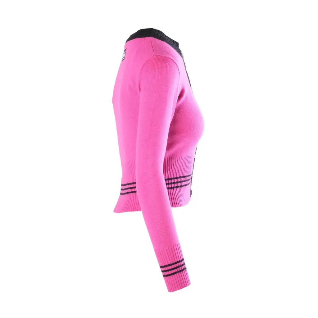 Dolce & Gabbana D&G Dolce & Gabbana Pink & Black Knit Twinset – 00s Black Good - Back View
