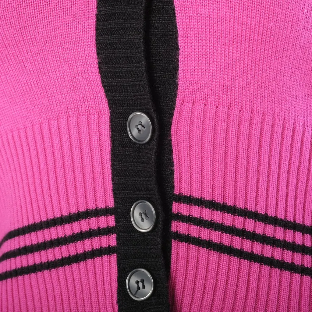 Dolce & Gabbana D&G Dolce & Gabbana Pink & Black Knit Twinset – 00s Black Good - Box View