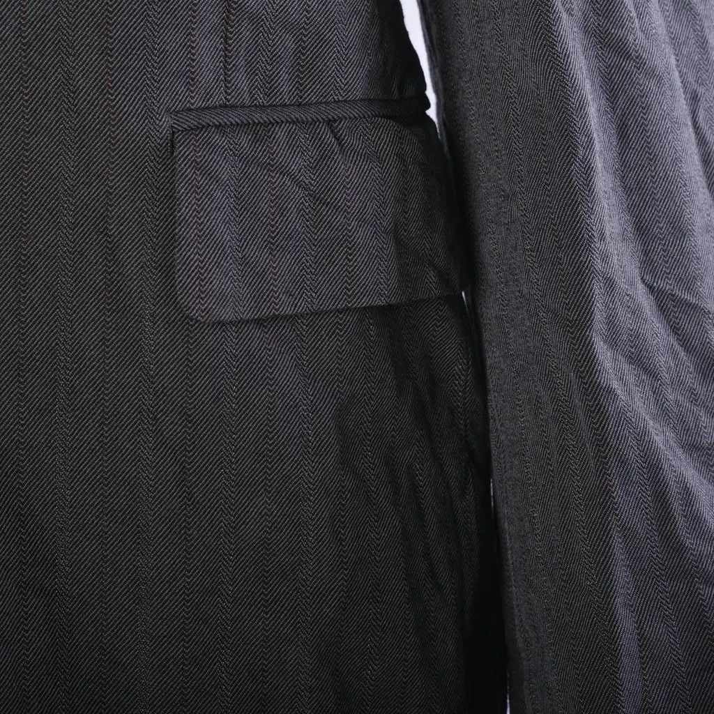 Comme des Garçons Homme Plus Dip-Dye Herringbone Blazer - '00s Grey Good - Box View