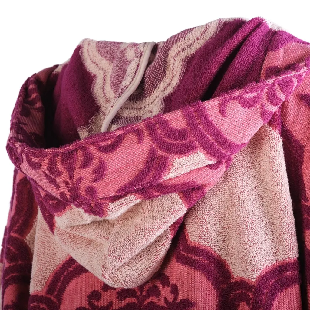 Zimmermann Lola Hooded Fringed Intarsia Cotton-Terry Kaftan - '20s MultiColor Cotton Good - Model View