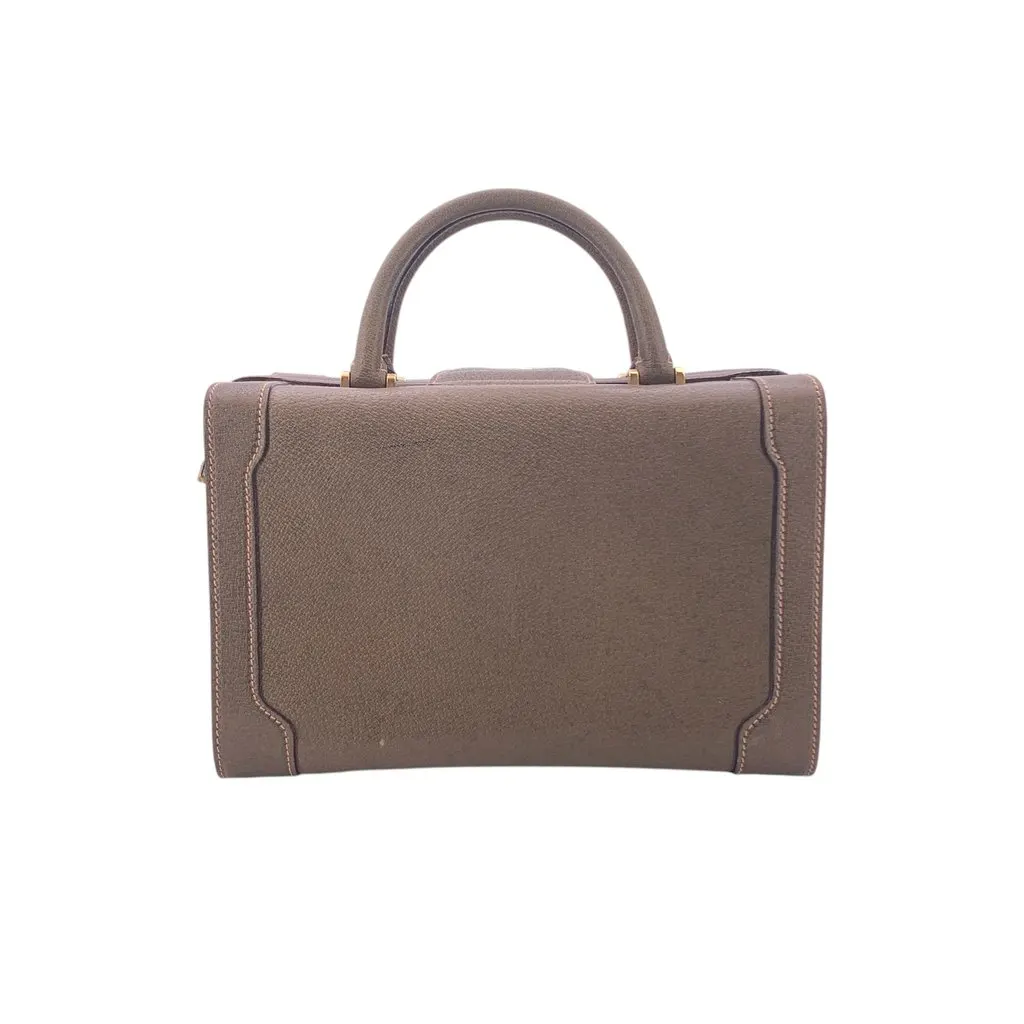 Gucci Handbag Vintage Not Applicable Brown Leather Good - Back View