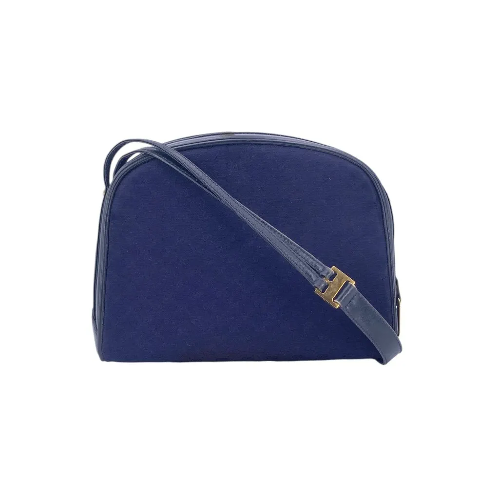 Gucci Crossbody Bag Vintage Micro GG Blue Canvas Good - Inside View