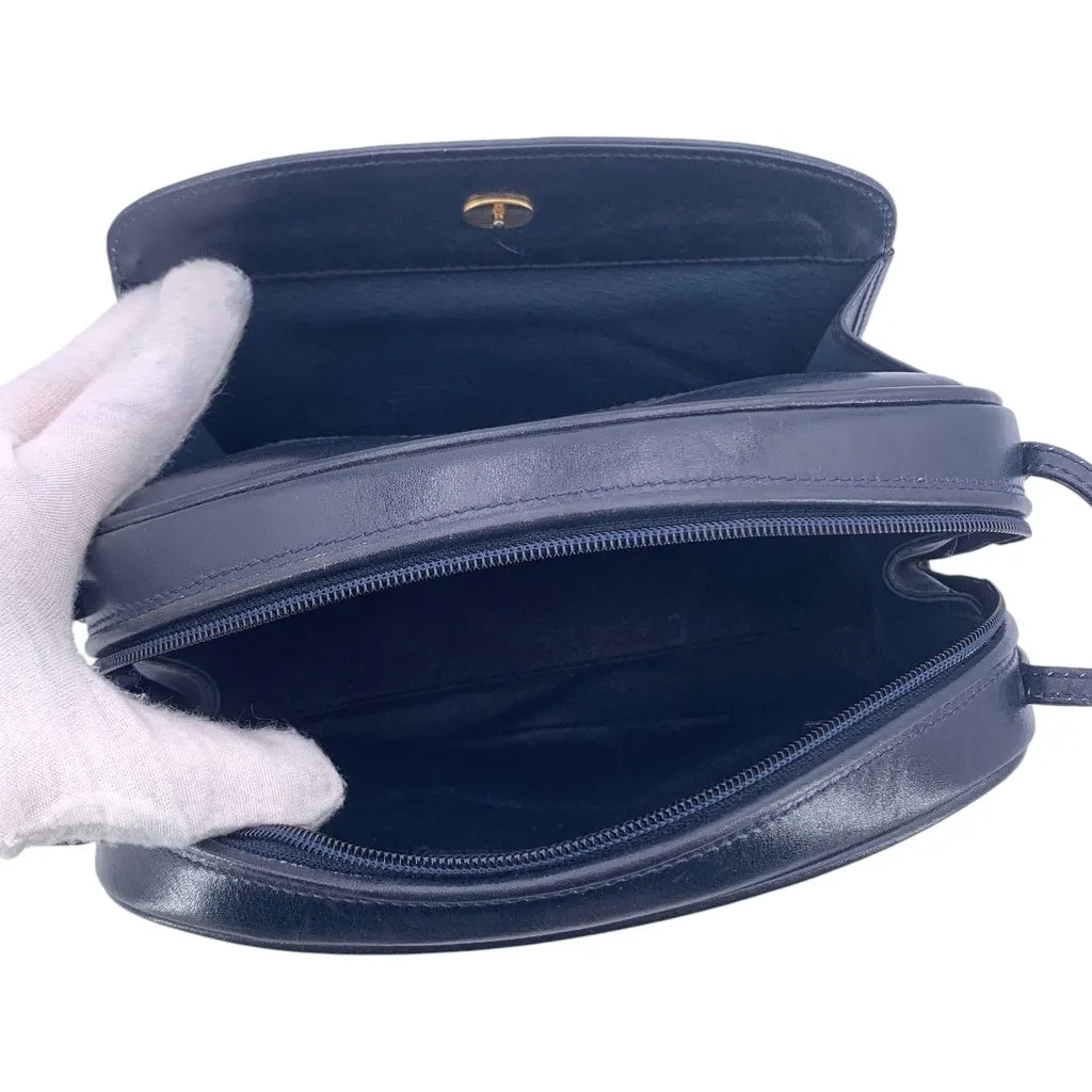 Gucci Crossbody Bag Vintage Micro GG Blue Canvas Good - Box View
