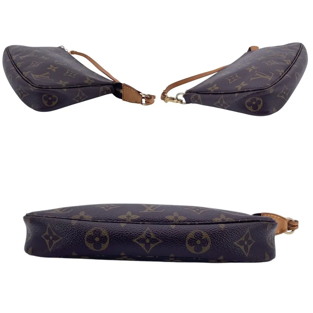 Louis Vuitton Handbag Pochette Accessoire Brown Canvas Good - Model View