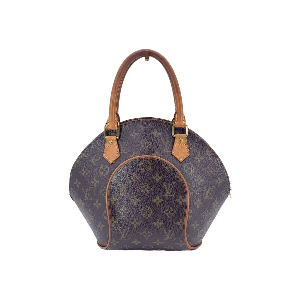 Louis Vuitton Handbag Ellipse Brown Canvas Good - Front View