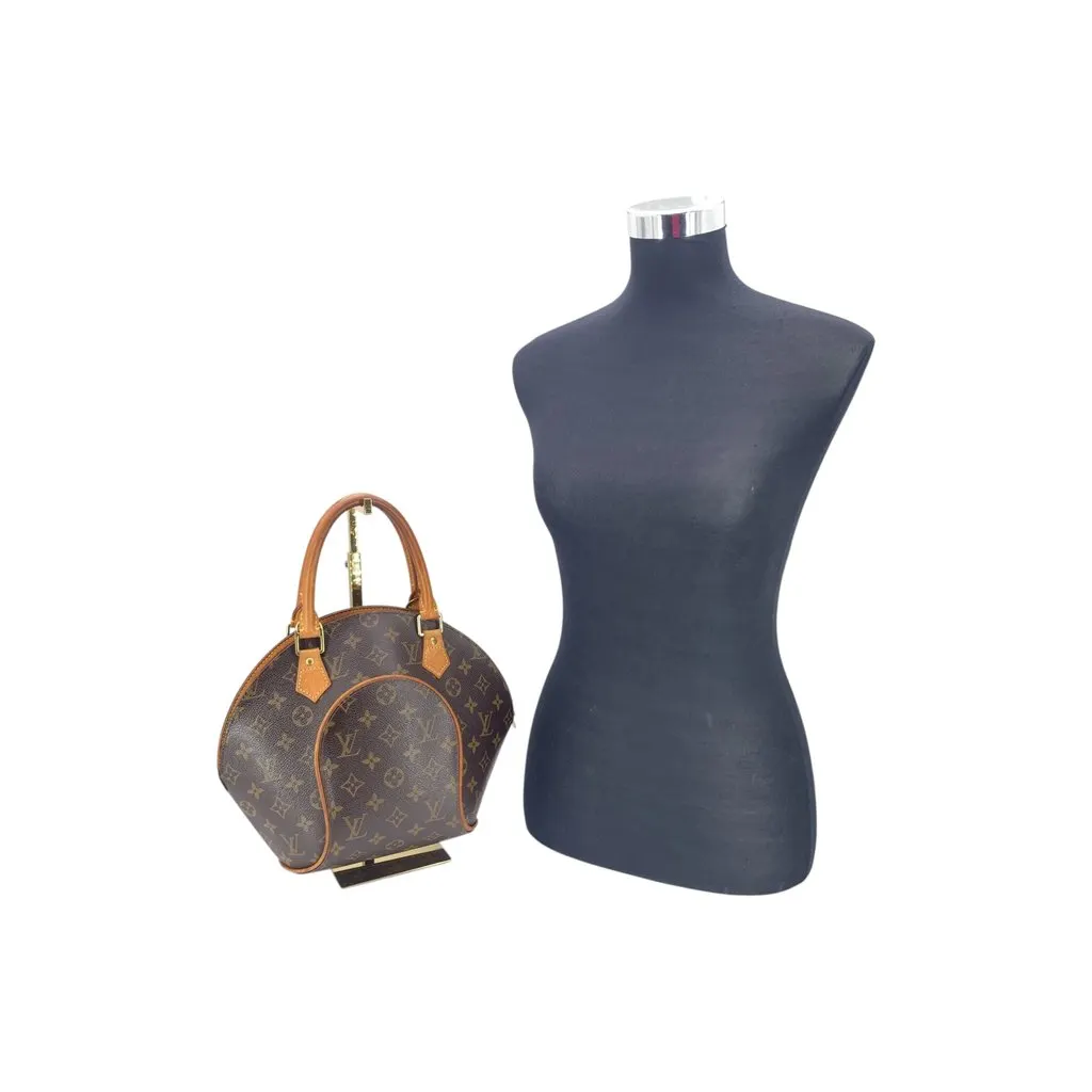 Louis Vuitton Handbag Ellipse Brown Canvas Good - Back View