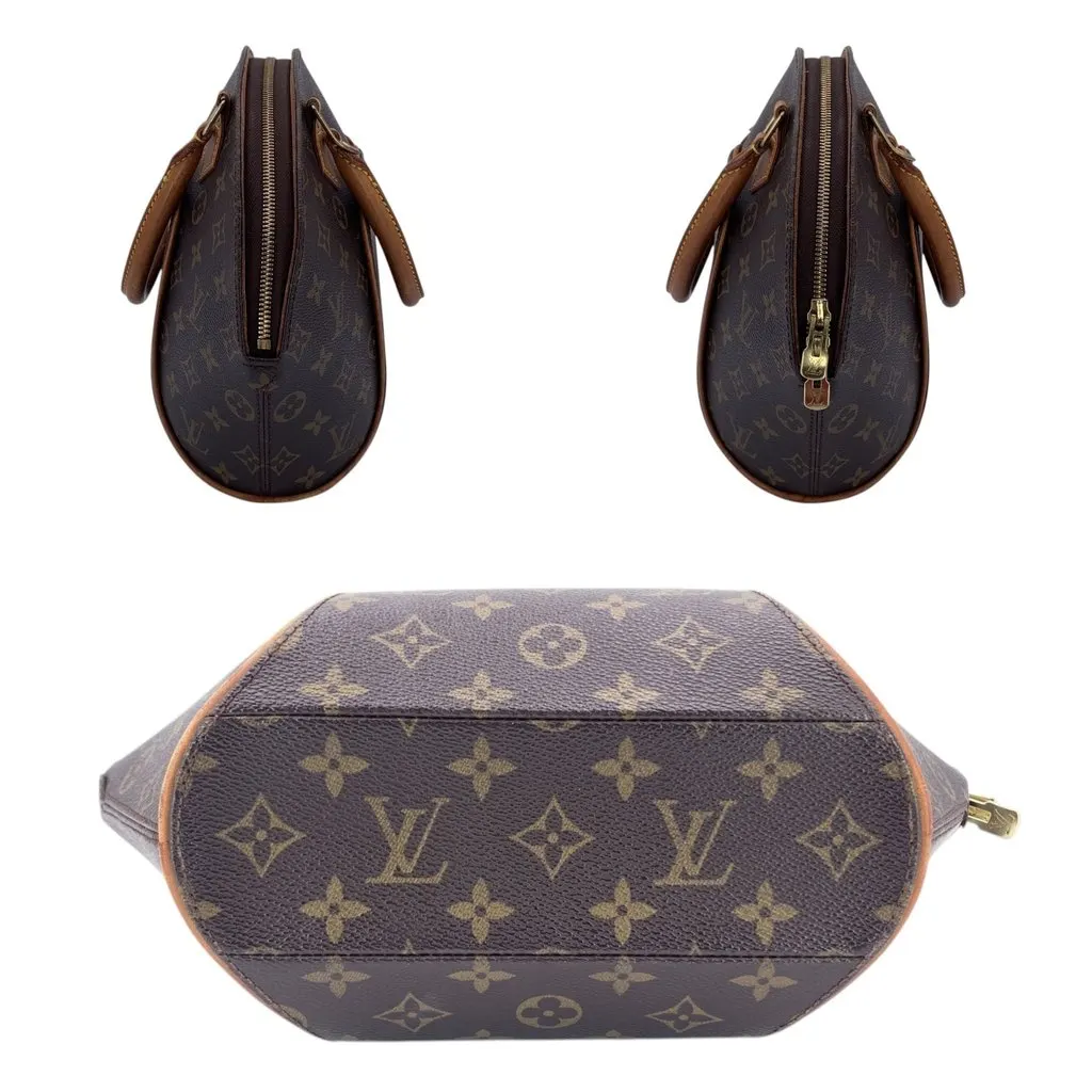 Louis Vuitton Handbag Ellipse Brown Canvas Good - Model View