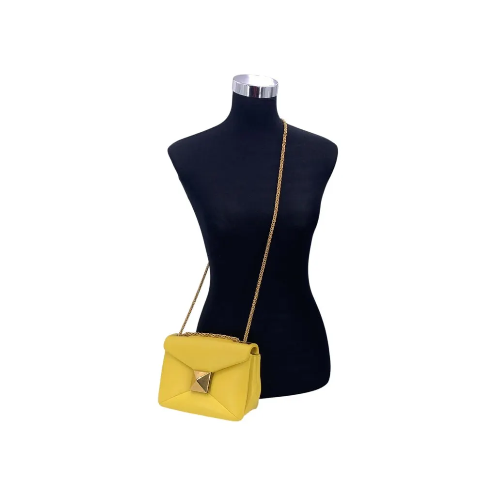 Valentino Shoulder Bag One Stud MultiColor Leather Good - Back View