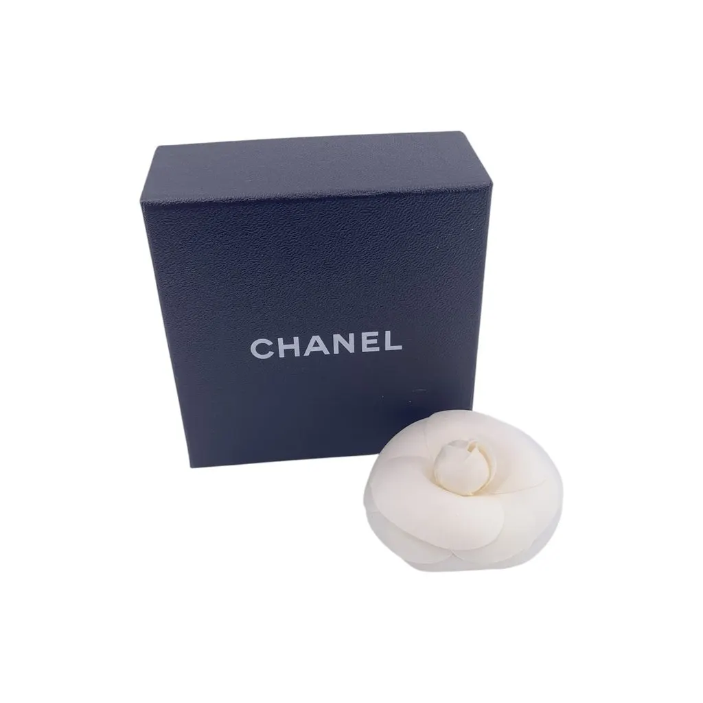 Chanel Brooch Camel Good - Back View