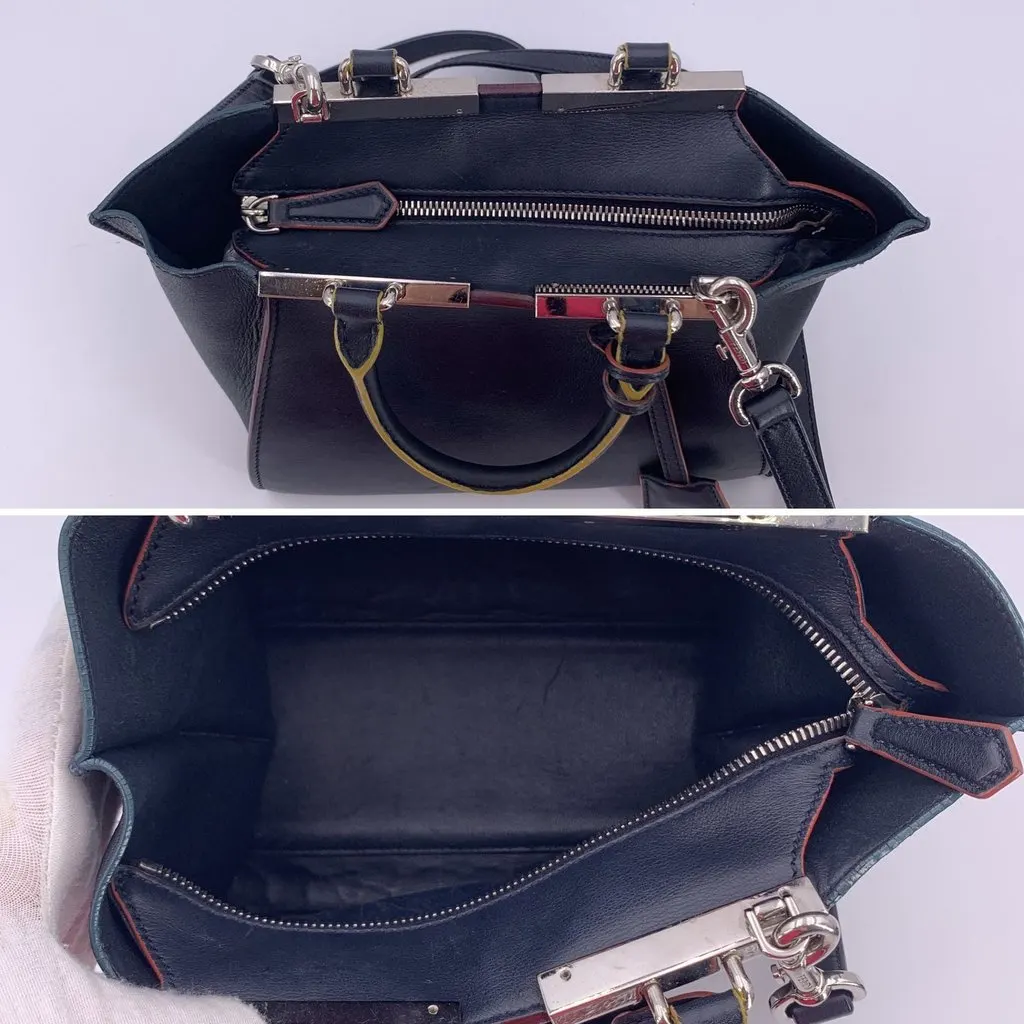 Fendi Handbag 2Jours Navy Leather Good - Box View