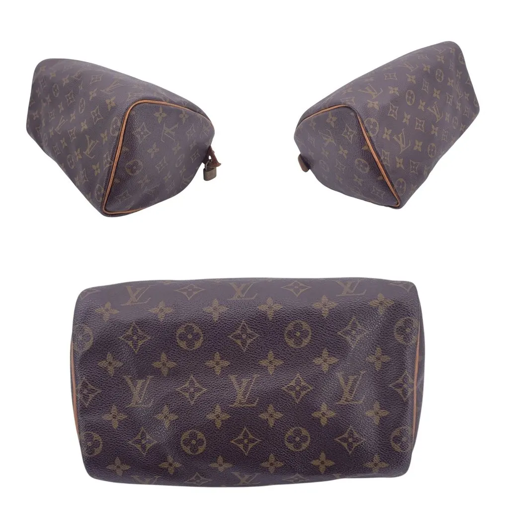 Louis Vuitton Handbag Speedy Brown Canvas Good - Box View