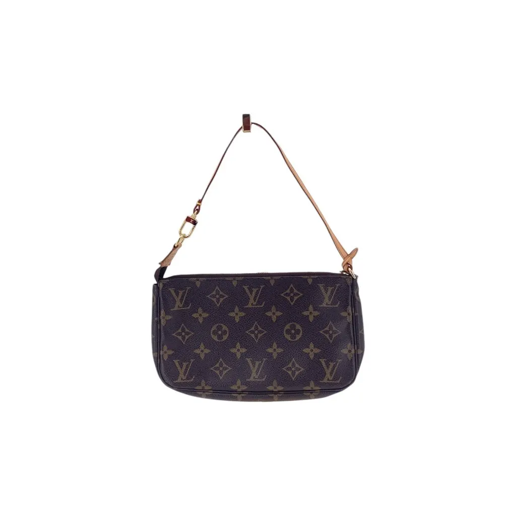 Louis Vuitton Handbag Pochette Accessoire Brown Canvas Good - Inside View
