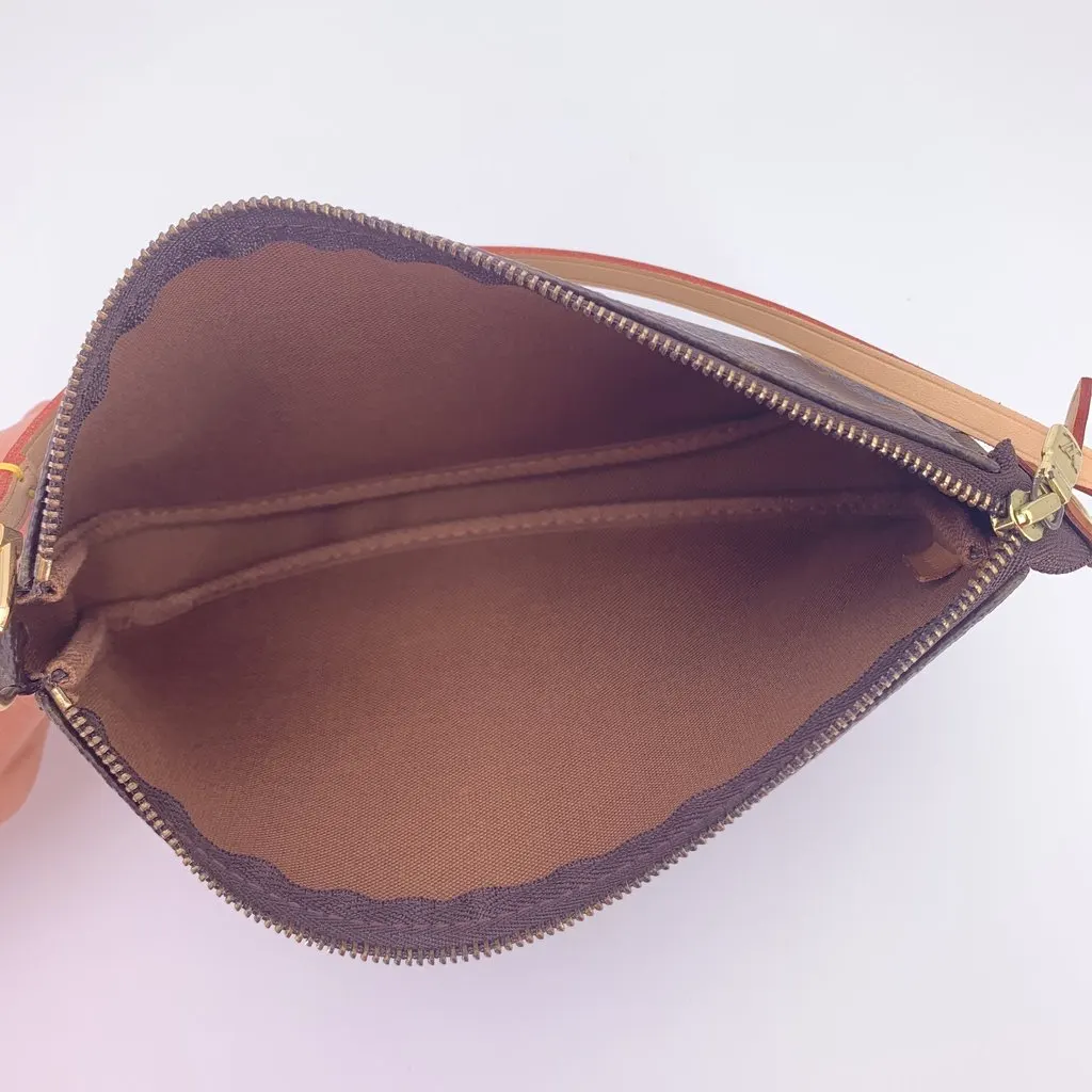 Louis Vuitton Handbag Vintage Pochette Accessoire Brown Canvas Good - Box View