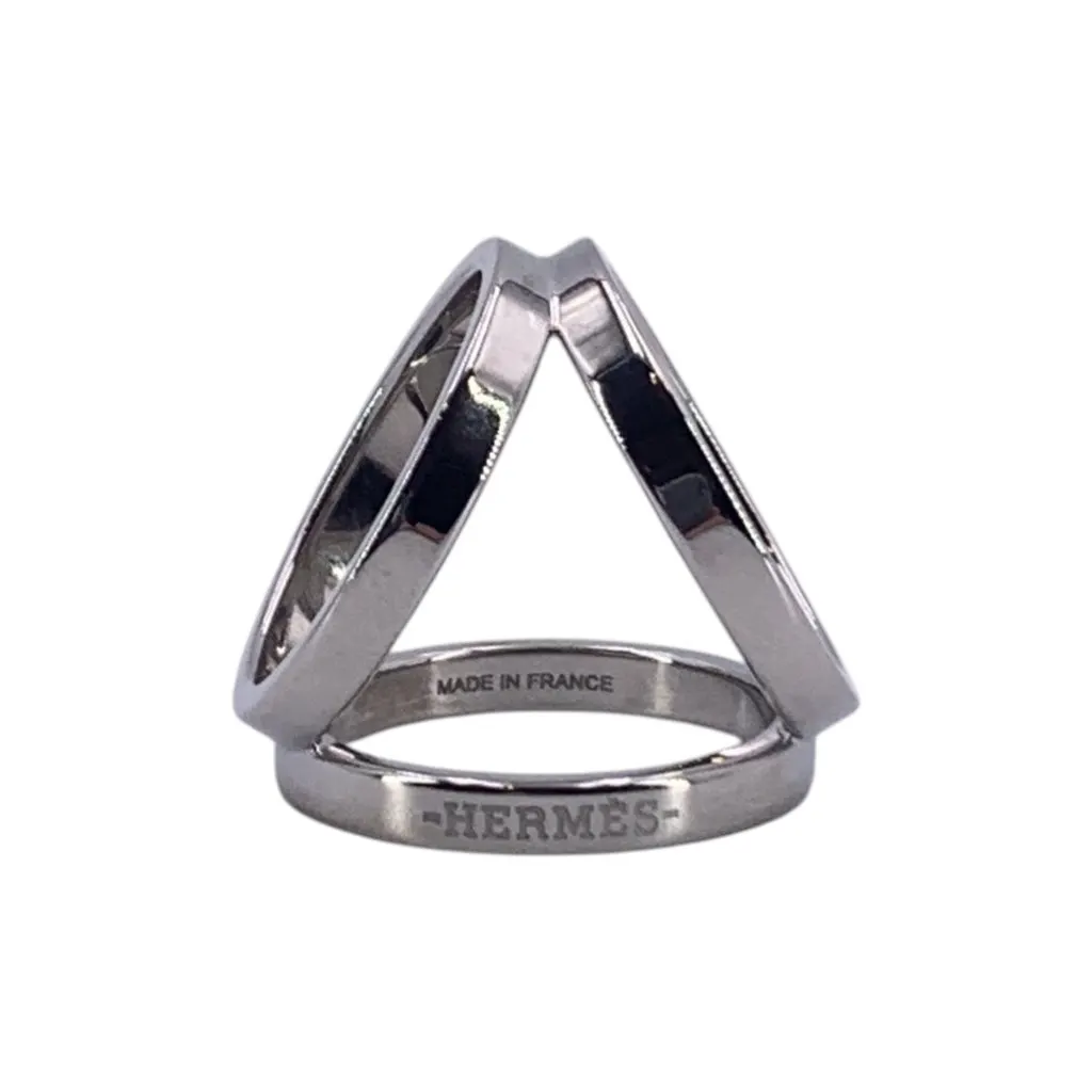 Hermès Accessory Silver Silk Good - Front View