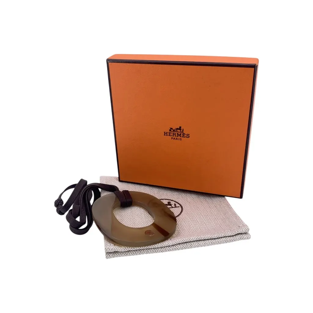 Hermès Necklace Brown Lace Good - Back View